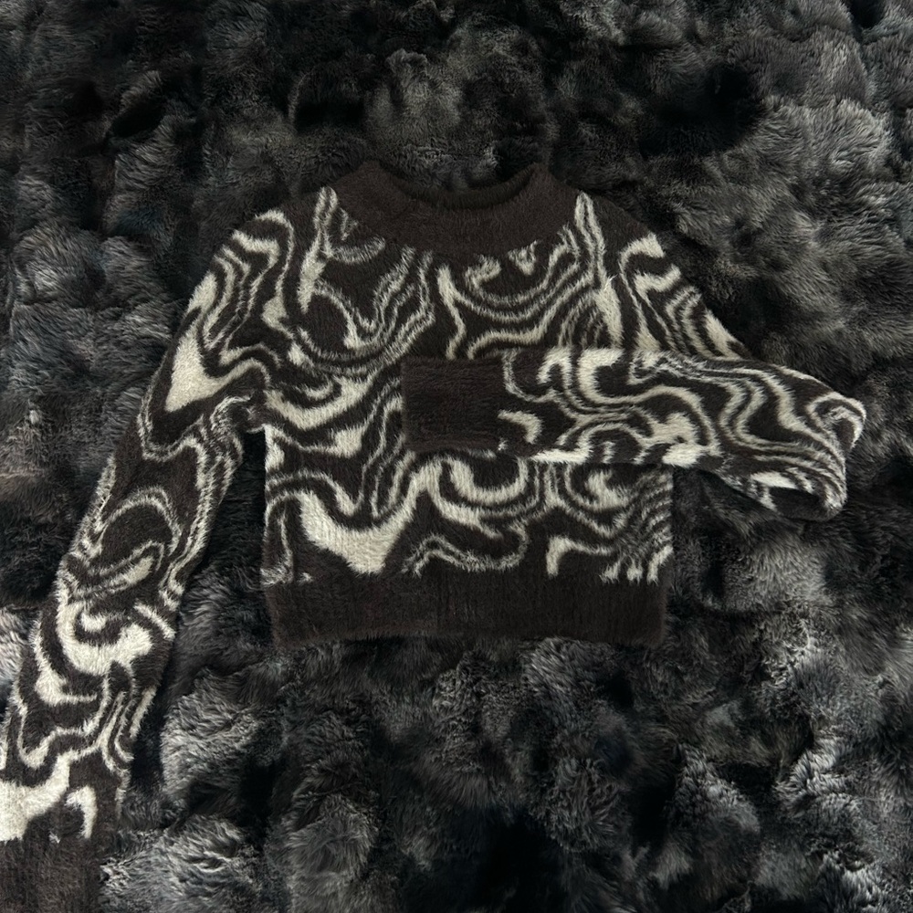 Urban Outfitters Crop Sweater - Marble